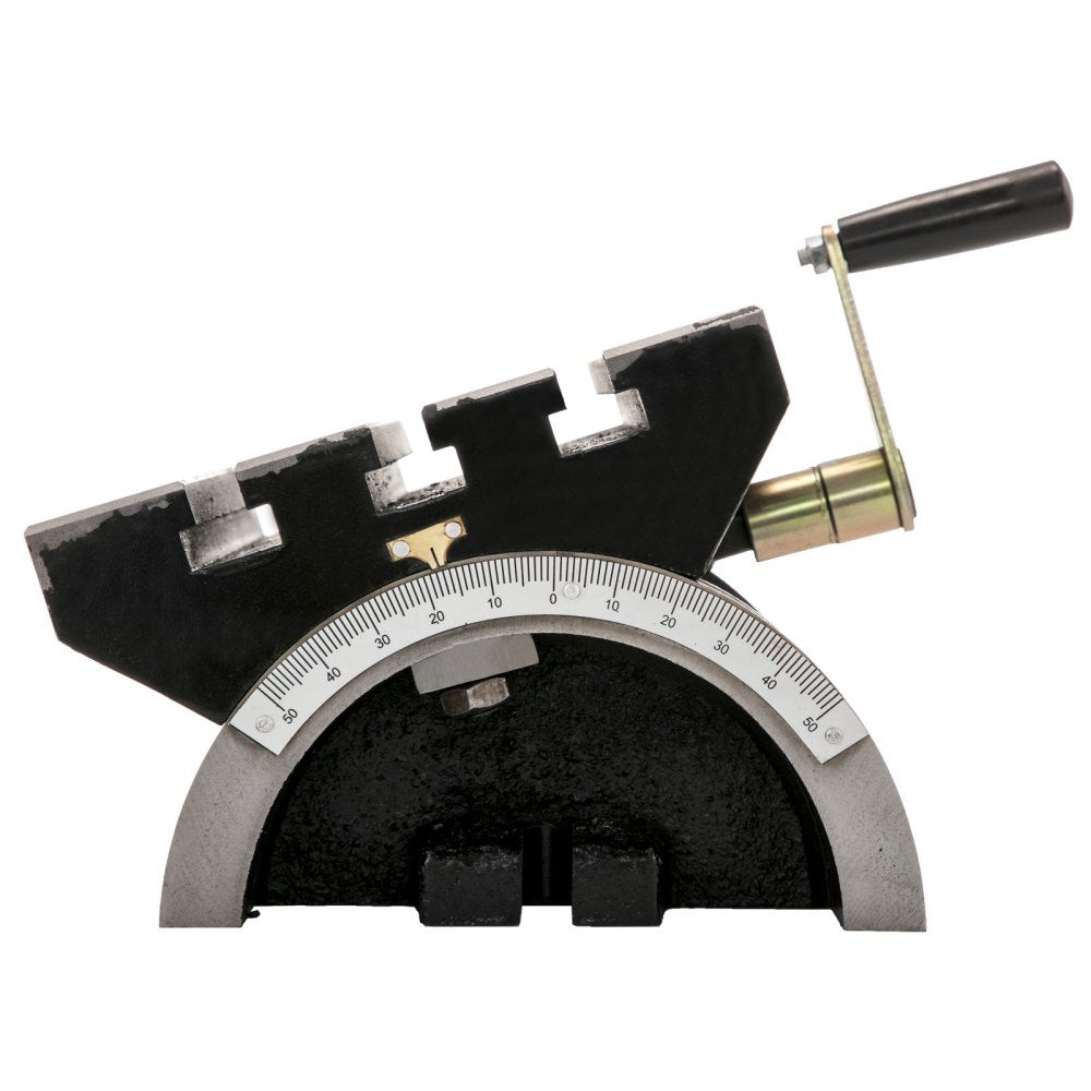 VEVOR Tilting Milling Table 10x7inch Tilting Angle Milling Machine 0-90°Adjustable Swivel Angle Plate with 3 T-slots and an Adjustable Crank Handle Heavy Duty Tilting Milling Machine for Grinding