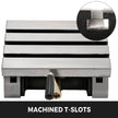 VEVOR Tilting Milling Table 10x7inch Tilting Angle Milling Machine 0-90°Adjustable Swivel Angle Plate with 3 T-slots and an Adjustable Crank Handle Heavy Duty Tilting Milling Machine for Grinding
