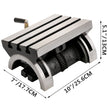 VEVOR Tilting Milling Table 10x7inch Tilting Angle Milling Machine 0-90°Adjustable Swivel Angle Plate with 3 T-slots and an Adjustable Crank Handle Heavy Duty Tilting Milling Machine for Grinding