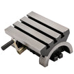 VEVOR Tilting Milling Table 7x5inch Tilting Angle Milling Machine 0-90°Adjustable Swivel Angle Plate with 3 T-slots and an Adjustable Crank Handle Heavy Duty Tilting Milling Machine for Grinding