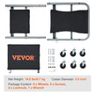 VEVOR Z-Creeper Seat, 2 in 1 Rolling Folding Car Creeper/Stool, 300 lbs Capacity Mechanic Creeper, Low Profile Creeper with 6 pcs Wheels for Garage, Shop, Auto Repair, Lay Down or Sit, Black