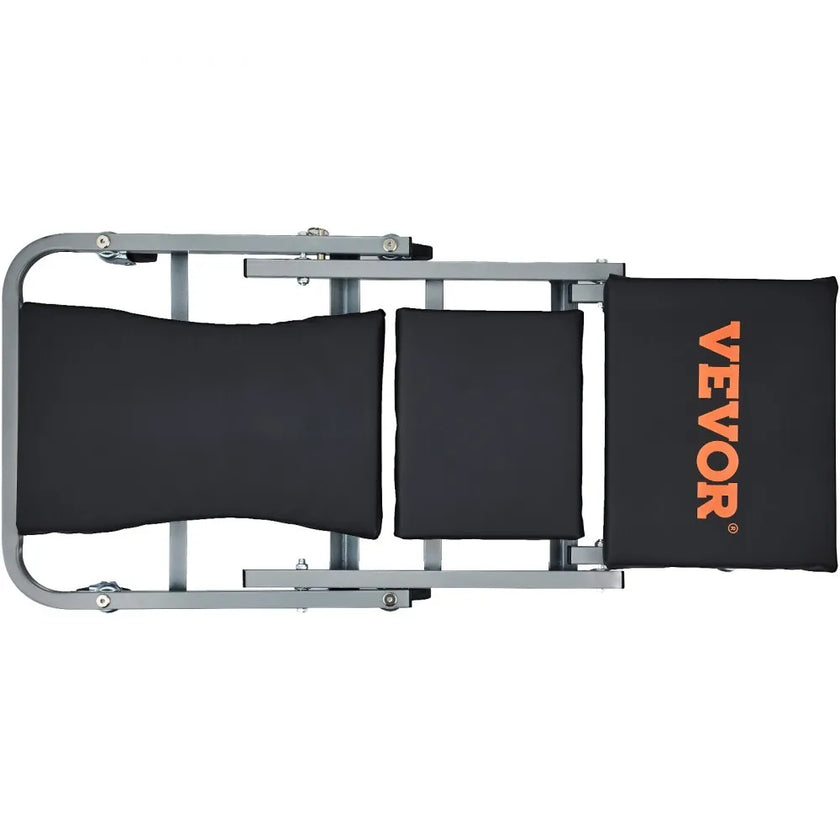 VEVOR Z-Creeper Seat, 2 in 1 Rolling Folding Car Creeper/Stool, 300 lbs Capacity Mechanic Creeper, Low Profile Creeper with 6 pcs Wheels for Garage, Shop, Auto Repair, Lay Down or Sit, Black