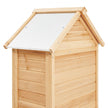 VEVOR Outdoor Wooden Storage Shed Waterproof Garden Tool Shed 28x63 inch
