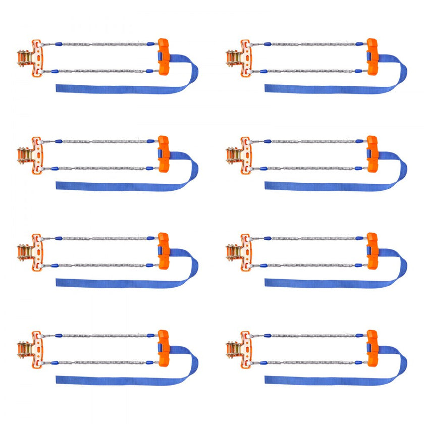 VEVOR 8 PCS Snow Chains Tire Width 9.2-11.2in/235-28mm for Car/Pickup/SUV/Truck