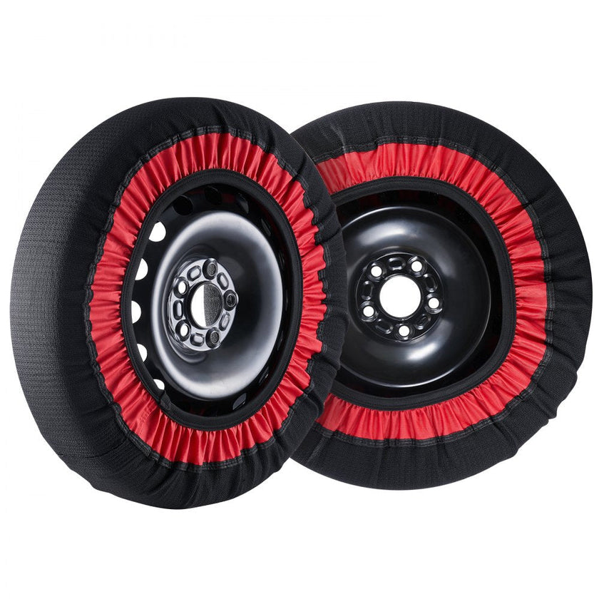 VEVOR 2PCS Thickened Snow Socks for Tires Snow Traction Tire Cover-Extra Large