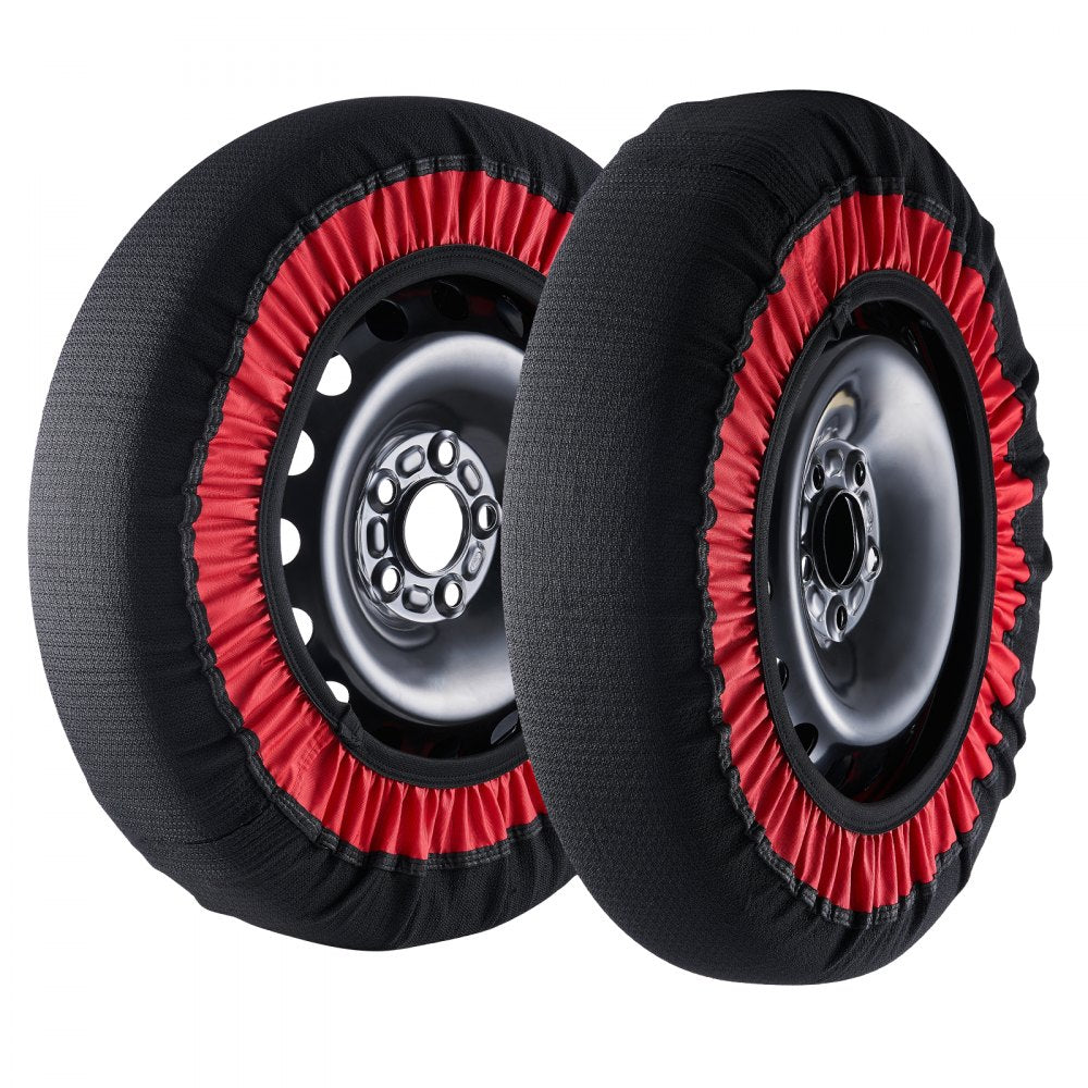 VEVOR 2PCS Thickened Snow Socks for Tires Snow Traction Tire Cover-Extra Large