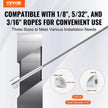 VEVOR 20Pack Cable Railing Kit 1/8