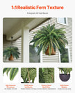 VEVOR Artificial Boston Fern Large Plastic Fern 80 Branches Indoor Outdoor Decor