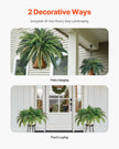 VEVOR Artificial Boston Fern Large Plastic Fern 80 Branches Indoor Outdoor Decor