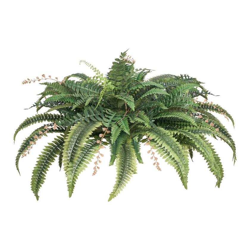 VEVOR Artificial Boston Fern Large Plastic Fern 80 Branches Indoor Outdoor Decor