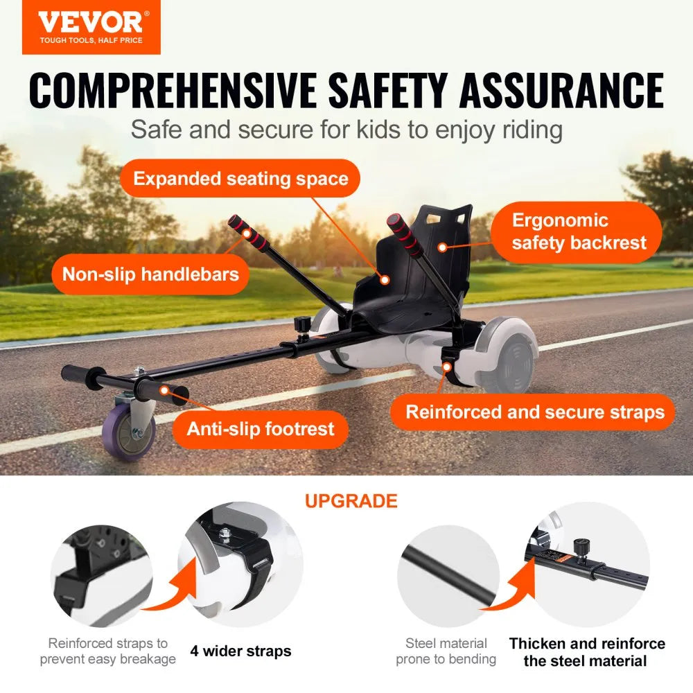 VEVOR Hoverboard Seat Attachment, Compatible with All 6.5