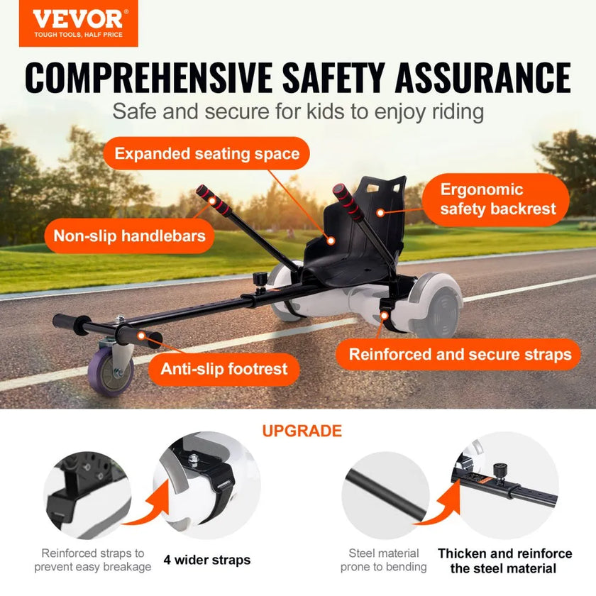VEVOR Hoverboard Seat Attachment, Compatible with All 6.5