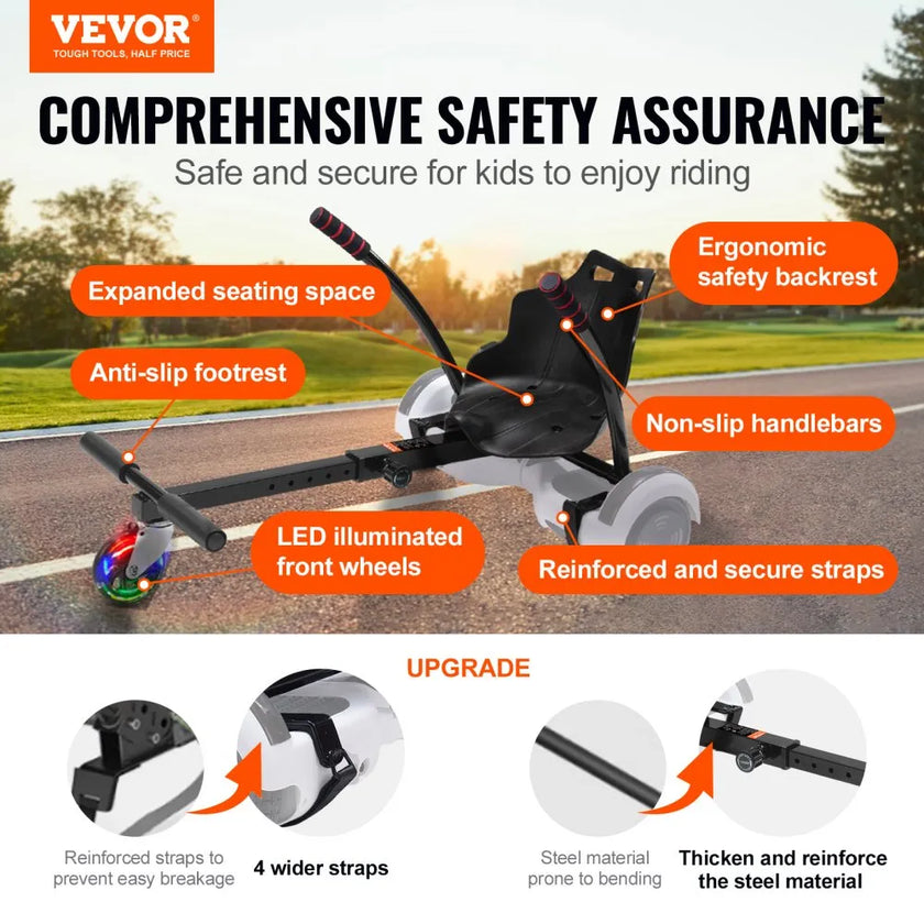 VEVOR Hoverboard Seat Attachment, for 6.5