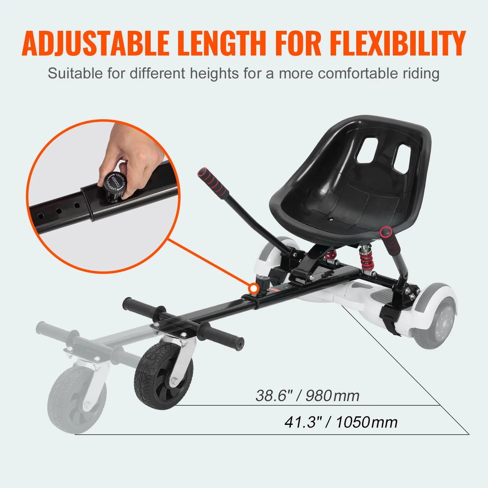 VEVOR Hoverboard Seat Attachment, for 6.5