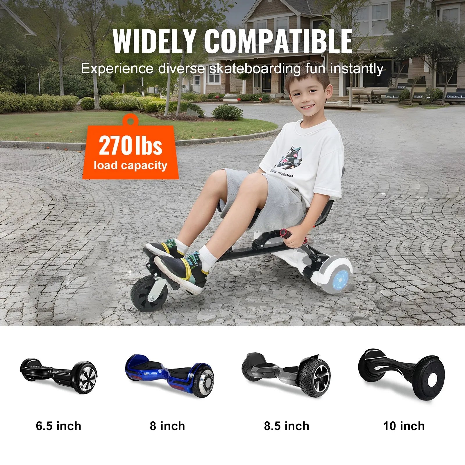 VEVOR Hoverboard Seat Attachment, for 6.5