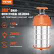 VEVOR LED Temporary Work Light, 150W, 20000lm Construction Lights, 5000K Portable Super Bright & Waterproof & Connected Up to 6 lights, Hanging Job Site Lighting for Indoor and Outdoor Lighting