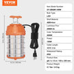 VEVOR LED Temporary Work Light, 150W, 20000lm Construction Lights, 5000K Portable Super Bright & Waterproof & Connected Up to 6 lights, Hanging Job Site Lighting for Indoor and Outdoor Lighting