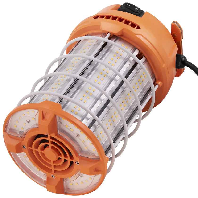 VEVOR LED Temporary Work Light, 150W, 20000lm Construction Lights, 5000K Portable Super Bright & Waterproof & Connected Up to 6 lights, Hanging Job Site Lighting for Indoor and Outdoor Lighting