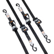 VEVOR Ratchet Tie Down Straps (4PK), 5208 lb Max Break Strength, Includes 4 Premium 1.6