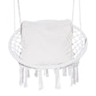VEVOR Hammock Swinging Chair Macramé Hanging Chair with Cushion Indoor & Outdoor