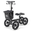VEVOR Folding Knee Scooter, Aluminum Steerable Knee Walker with Height-Adjustable Handlebar & Knee Pad, 12