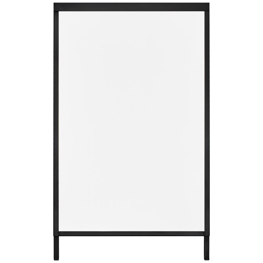 VEVOR A Frame Sidewalk Sign, 24x36 Inch Heavy Duty Slide-in Signboard Holder, Double-Sided Folding Sandwich Board Signs, Steel Pavement Sign Poster for Outdoor Business Street Advertising (Frame only)