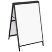 VEVOR A Frame Sidewalk Sign, 24x36 Inch Heavy Duty Slide-in Signboard Holder, Double-Sided Folding Sandwich Board Signs, Steel Pavement Sign Poster for Outdoor Business Street Advertising (Frame only)