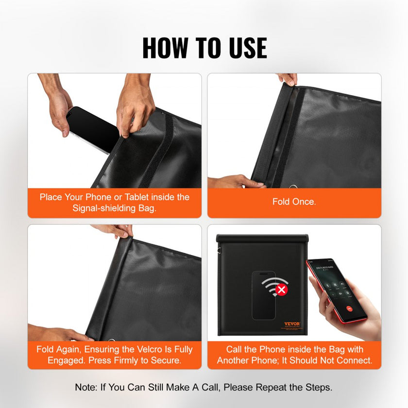 VEVOR Faraday Bag Signal Blocking Holder for Laptop & Tablets(16.9 x 15