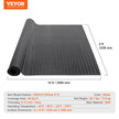 VEVOR Diamond-Plate Rubber Flooring Roll, 3 mm x 4 ft x 10 ft Garage Floor Mat, SBR Rubber Garage Flooring Roll, Easy to Clean, Diamond Plate Rubber Mat for Under Cars, Garage Industry Gym, Black