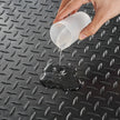 VEVOR Diamond-Plate Rubber Flooring Roll, 3 mm x 4 ft x 10 ft Garage Floor Mat, SBR Rubber Garage Flooring Roll, Easy to Clean, Diamond Plate Rubber Mat for Under Cars, Garage Industry Gym, Black