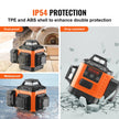 VEVOR Laser Level, 100ft, Self Leveling Manual Green 3 x 360° Cross Line Laser, IP54 Waterproof Remote Control Manual Self-leveling Mode & 8h Continuous Working Time Line Laser, Battery and Stand Incl