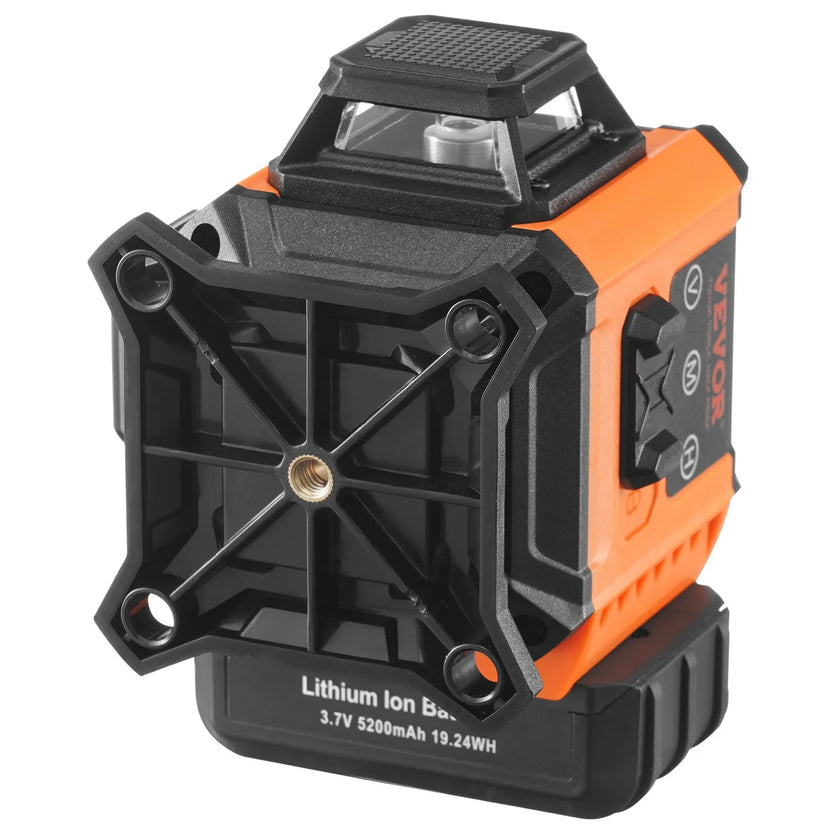 VEVOR Laser Level, 100ft, Self Leveling Manual Green 3 x 360° Cross Line Laser, IP54 Waterproof Remote Control Manual Self-leveling Mode & 5h Continuous Working Time Line Laser, Battery Include