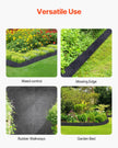 VEVOR 4 Rolls Rubber Mulch Roll for Landscaping 120 x 4.5in Rubber Mulch Mat