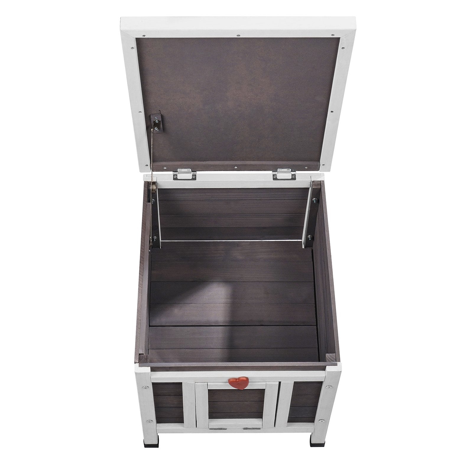 VEVOR Outdoor Cat House Wooden Feral Cat Shelter with Roof & PVC Door Flaps