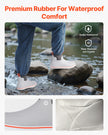 VEVOR Men's Ankle Deck Boots Waterproof Anti-Slip Work Rain Boots Size 12 US