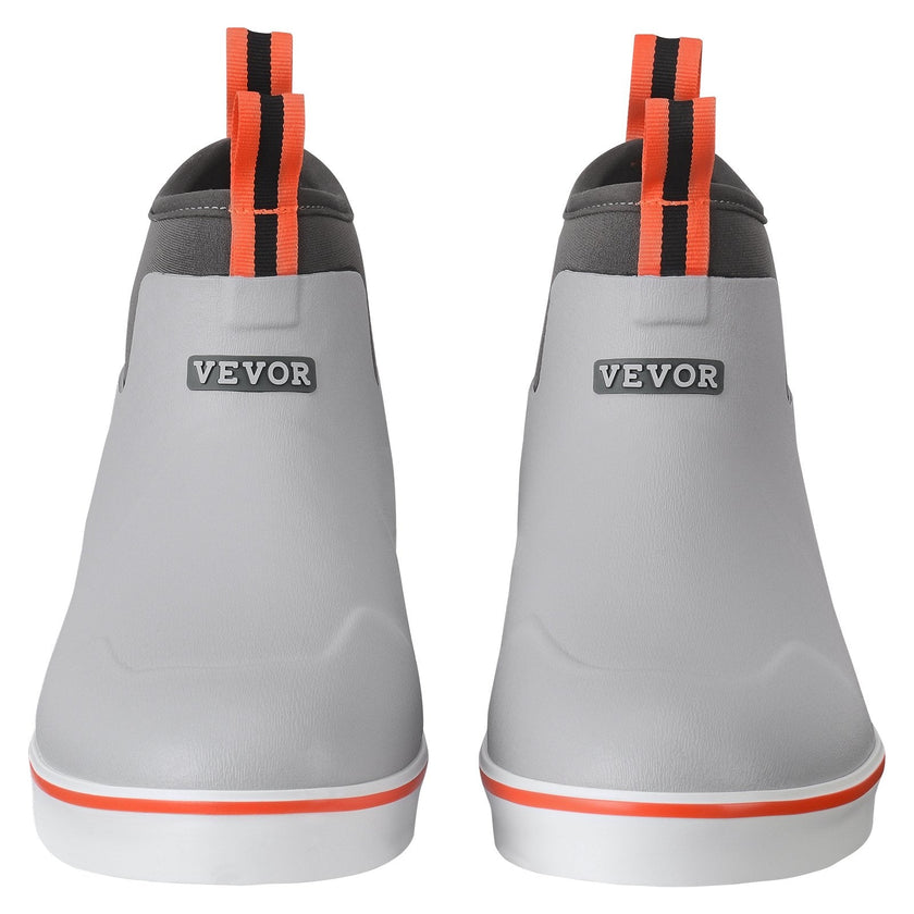 VEVOR Men's Ankle Deck Boots Waterproof Anti-Slip Work Rain Boots Size 12 US