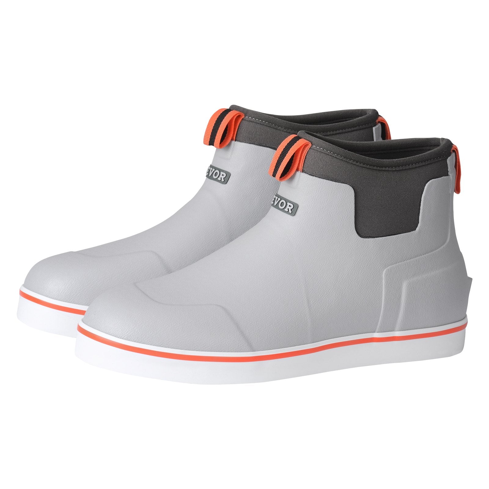VEVOR Men's Ankle Deck Boots Waterproof Anti-Slip Work Rain Boots Size 12 US