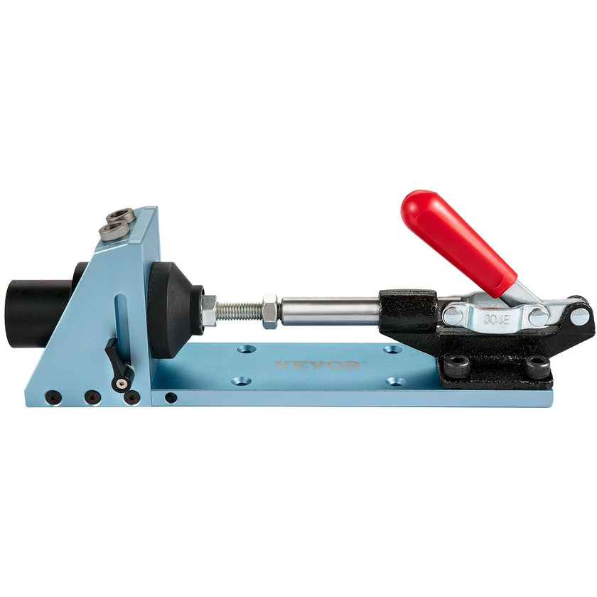 VEVOR Pocket Hole Jig Kit, M4 Adjustable & Easy to Use Joinery Woodworking System, Professional and Upgraded Aluminum, Wood Guides Joint Angle Tool w/Drill Bit Hex Key Screws for DIY Carpentry