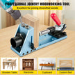 VEVOR Pocket Hole Jig Kit, Adjustable & Easy to Use Joinery Woodworking System, Professional and Upgraded Aluminum, Wood Guides Joint Angle Tool with Extension Rod Screws for DIY Carpentry Projects