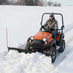 VEVOR Snow Plow Blade, 43 in/60 in Width Adjustable Snow Plow Kit, Easy to Detach, Universal Mount Plowing Attachment with Rubber Flaps, Heavy Duty Steel Blade, Compatible with Most UTV & ATV
