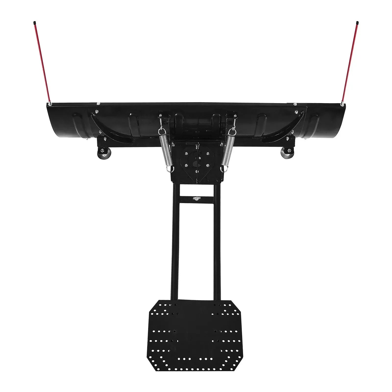 VEVOR Snow Plow Blade, 43 in/60 in Width Adjustable Snow Plow Kit, Easy to Detach, Universal Mount Plowing Attachment with Rubber Flaps, Heavy Duty Steel Blade, Compatible with Most UTV & ATV