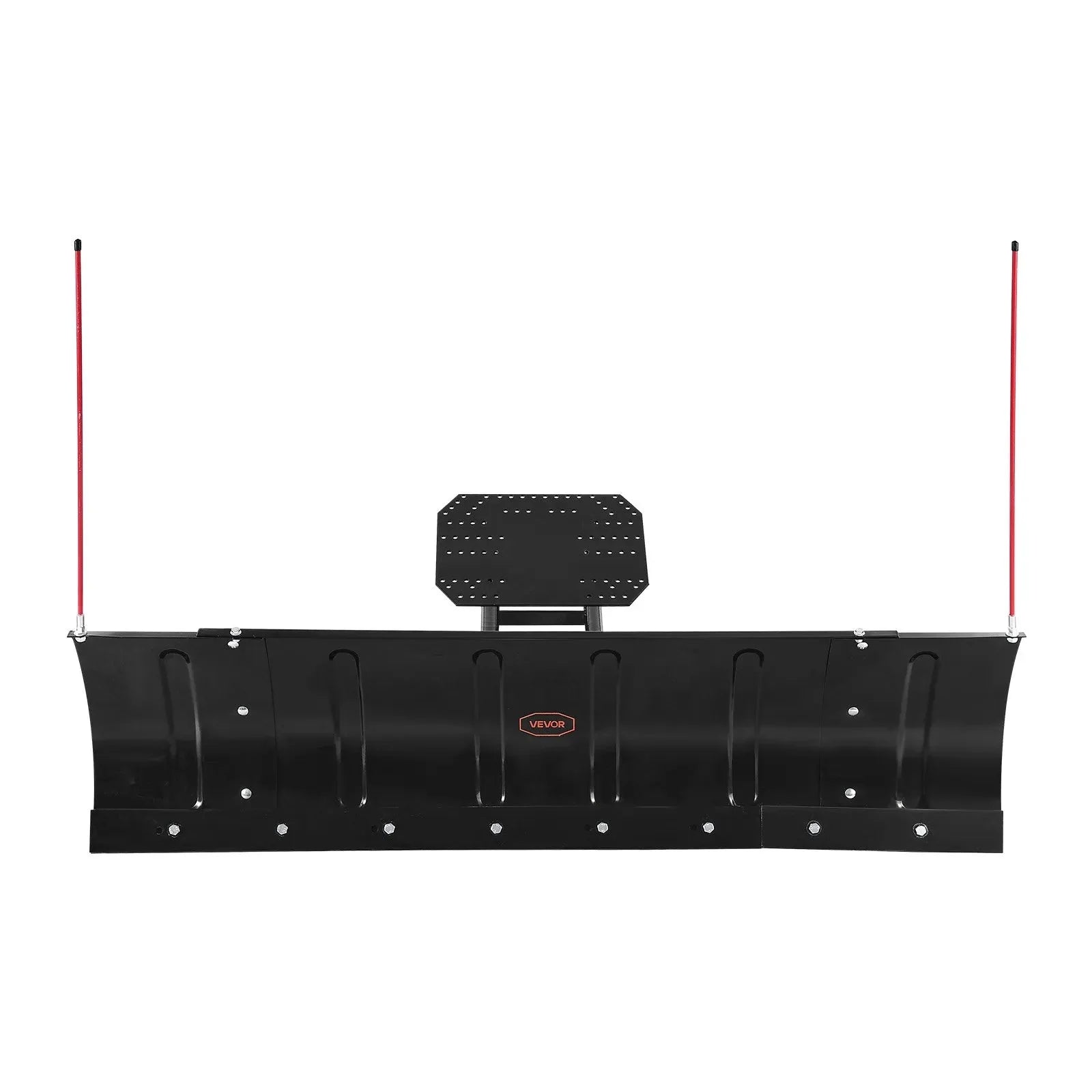 VEVOR Snow Plow Blade, 43 in/60 in Width Adjustable Snow Plow Kit, Easy to Detach, Universal Mount Plowing Attachment with Rubber Flaps, Heavy Duty Steel Blade, Compatible with Most UTV & ATV