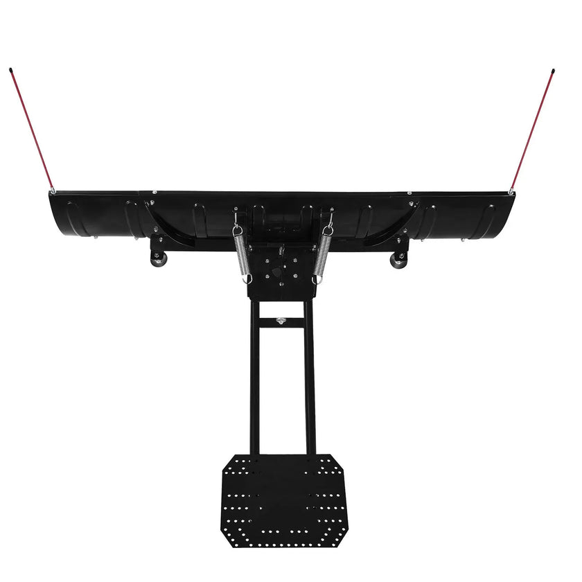 VEVOR Snow Plow Blade, 43 in/72 in Width Adjustable Snow Plow Kit, Easy to Detach, Universal Mount Plowing Attachment with Rubber Flaps, Heavy Duty Steel Blade, Compatible with Most UTV & ATV