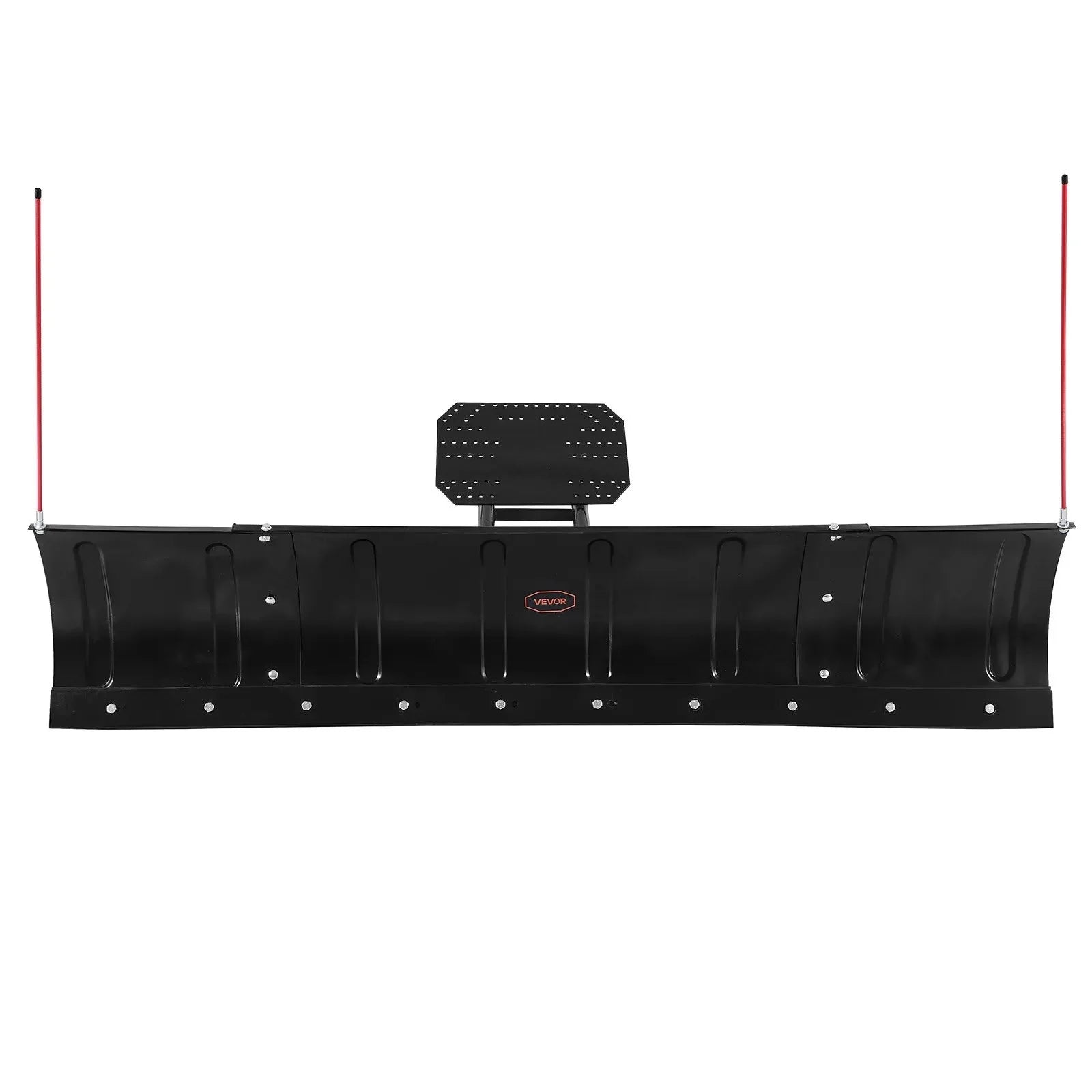 VEVOR Snow Plow Blade, 43 in/72 in Width Adjustable Snow Plow Kit, Easy to Detach, Universal Mount Plowing Attachment with Rubber Flaps, Heavy Duty Steel Blade, Compatible with Most UTV & ATV