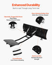VEVOR Snow Plow Kit, 48in Universal Snow Plow Attachment, Height & Left-Right Adjustable, Quick To Detach, Steel ATV Scrape Blade, 3 Mount Options, Efficient Snows Clearing, for Most ATVs & UTVs