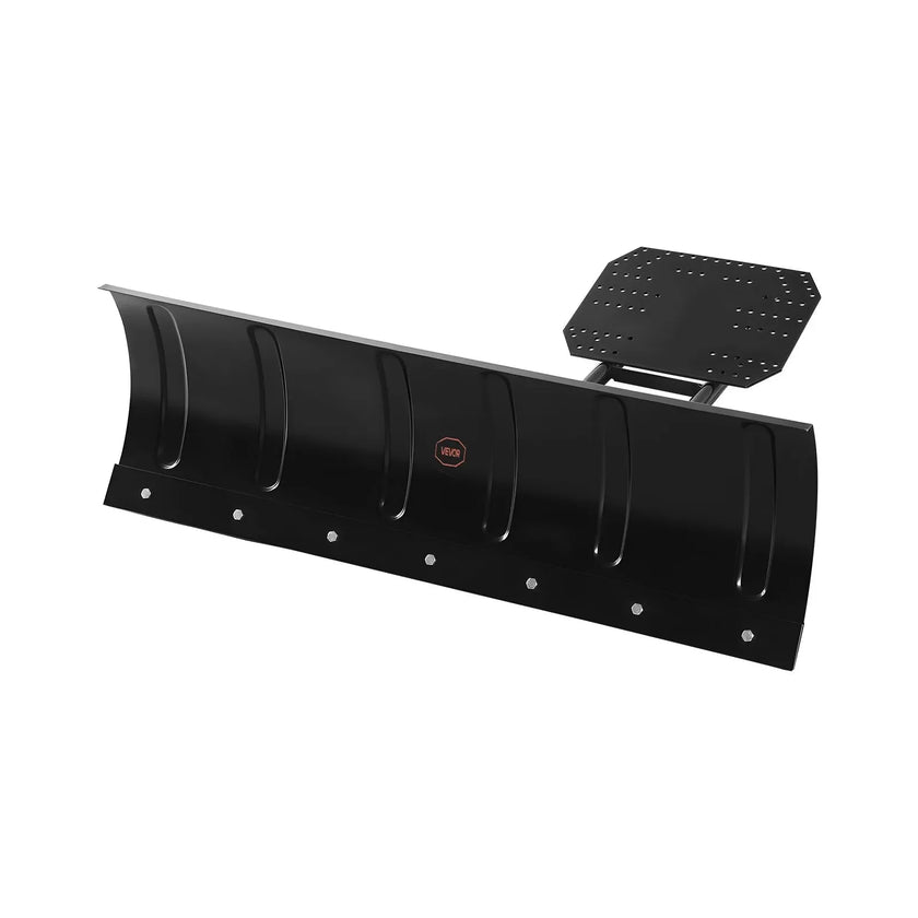 VEVOR Snow Plow Kit, 48in Universal Snow Plow Attachment, Height & Left-Right Adjustable, Quick To Detach, Steel ATV Scrape Blade, 3 Mount Options, Efficient Snows Clearing, for Most ATVs & UTVs