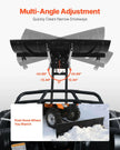 VEVOR Snow Plow Kit, 60in Universal Snow Plow Attachment, Height & Left-Right Adjustable, Quick To Detach, Steel ATV Scrape Blade, 3 Mount Options, Efficient Snows Clearing, for Most ATVs & UTVs