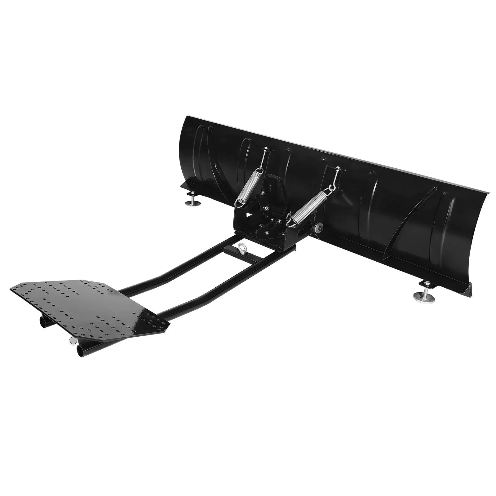 VEVOR Snow Plow Kit, 60in Universal Snow Plow Attachment, Height & Left-Right Adjustable, Quick To Detach, Steel ATV Scrape Blade, 3 Mount Options, Efficient Snows Clearing, for Most ATVs & UTVs