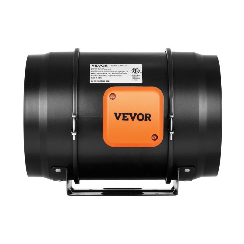 VEVOR 8 Inch Inline Duct Fan HVAC Exhaust Blower Kit EC Variable Speed Control