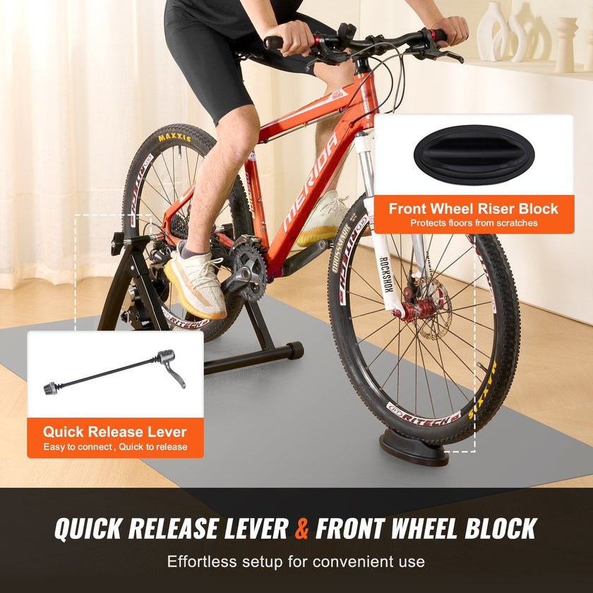 VEVOR Bike Trainer Stand, Magnetic Stationary Bike Stand for 26